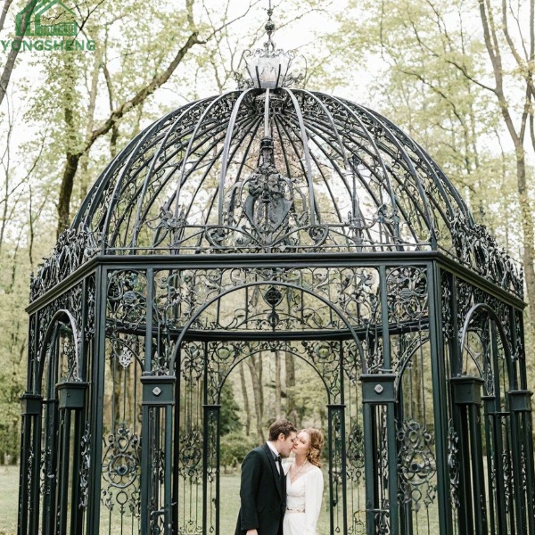 Outdoor Steel Structure Gazebo Garden Greenhouse For Wedding